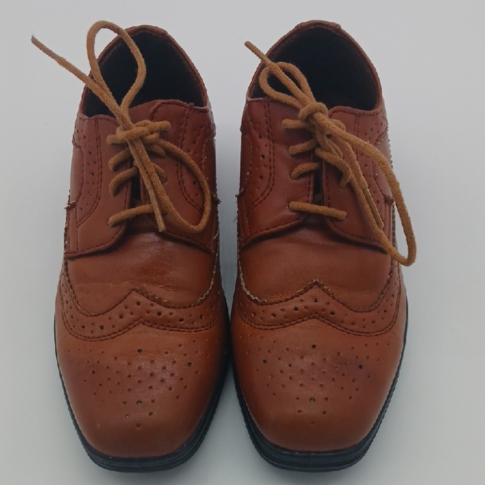 Stags Boys Brown Oxford Dress Shoes (Size 1)